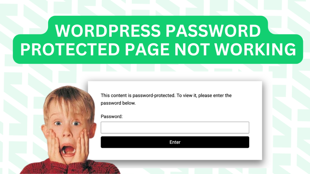 Why WordPress password protected page does not work, video